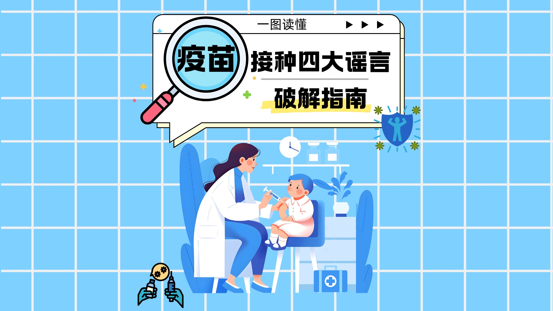 一图读懂疫苗接种四大谣言破解指南